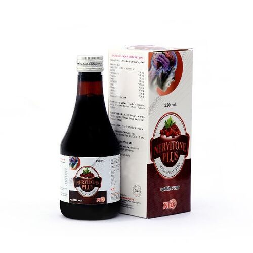 100% Ayurvedic Nervitone Plus Syrup - Ayurvedic Medicine for Enhanced Wellness | Cool and Dry Storage Instructions, Prescription Required