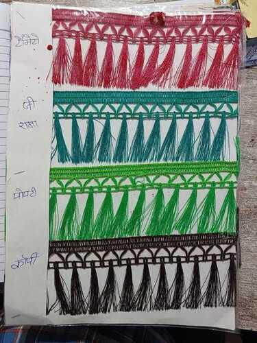 Available In Various Colors Plain Cotton Lace Used In Garments