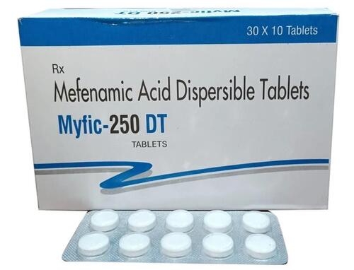  Myfic 250 DT मेफेनैमिक एसिड डिस्पर्सिबल टैबलेट्स 