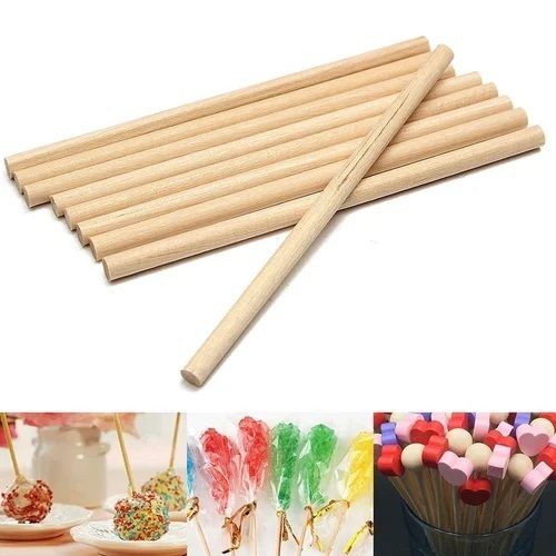 Biodegradable Round Candy Wooden Stick