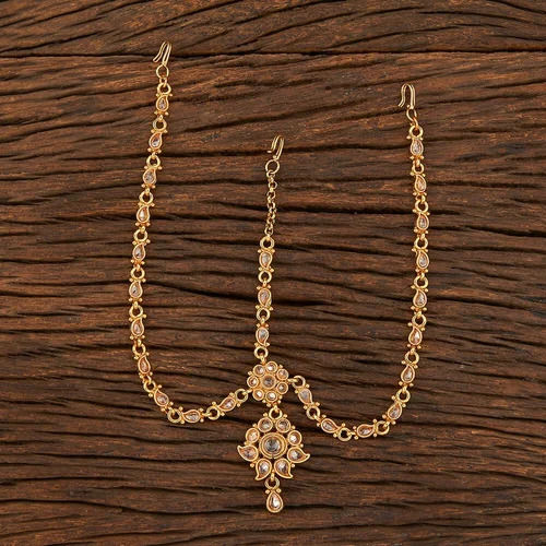 Fancy Design Brass Necklace For Party Wear