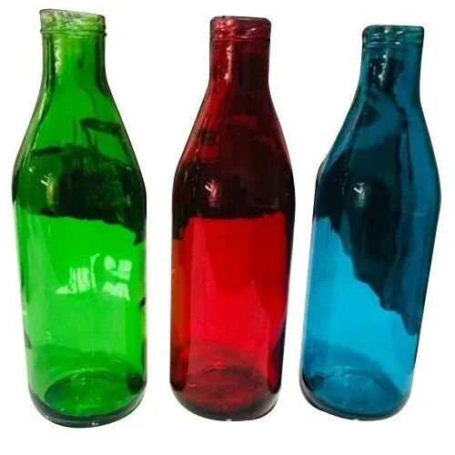 Glass Bottle With Screw Cap For Water Storage Use