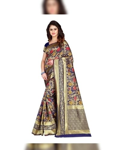 Ladies Designer Work Silk Saree For Party Wear