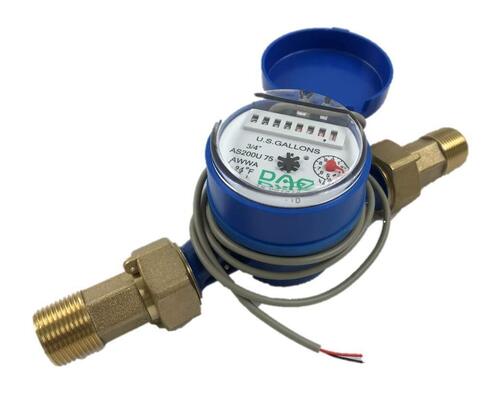 Stainless Steel Water Meters - Color: Blue