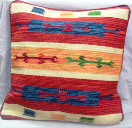 Cotton Square Kilim Cushion For Home