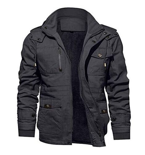 Men Full Sleeves Bomber Jacket For Casual Wear