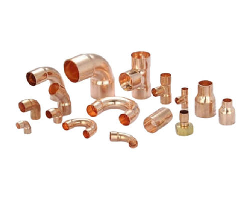 Polished Finish Round Female Connection Solid Copper Pipe Fittings