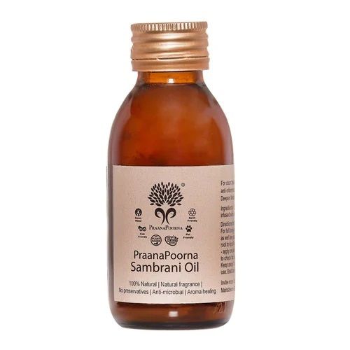 PraanaPoorna Sambrani Resin Infused Coconut Oil 100ml