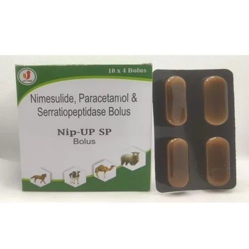 Nimesulide Paracetamol Serratiopeptidase Veterinary Bolus