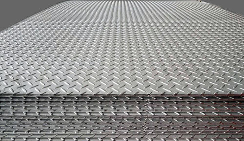 Slip Resistant Chequered Plate For Construction Use