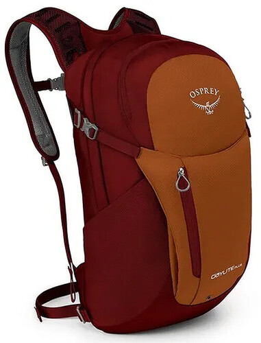 Osprey Daylite Plus 20 Nylon Backpack - 46x26x24 cm, Mystic Magenta/Lucent Green | Zip Closure, Moisture Proof, Dual Side Compression Straps, Elegant Look