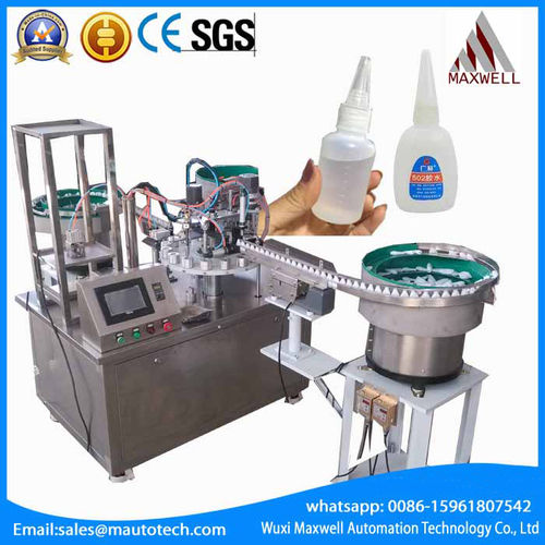 Automatic 502 Glue Filling And Capping Machine Capacity: 30-60 Pcs/Min