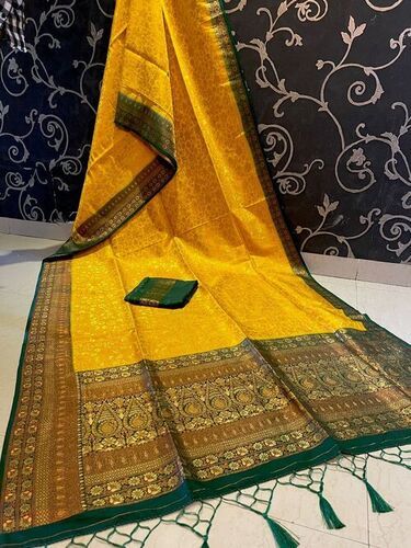 Yellows Tk- Brundavan2 Saree-Gama South Silk Saree