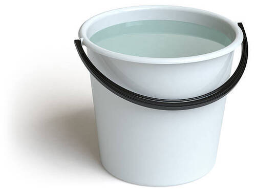 Water Plastic Bucket For Bathroom Use