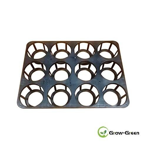 12-Pocket Seedling Flower Pot Shuttle Carry Trays Round Nursery Planter Pots Carrying Carrier (Butterfly Carry Pot)