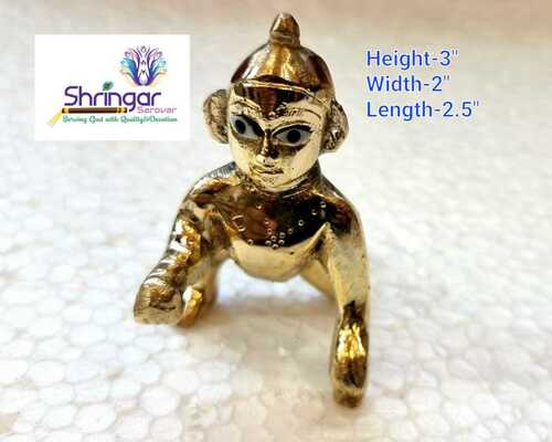 Brass God Krishan Statue For Temple Use