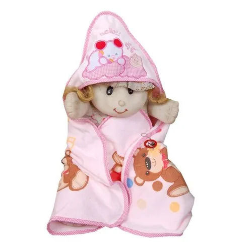 Elegant Look Embroidered Baby Hooded Towel