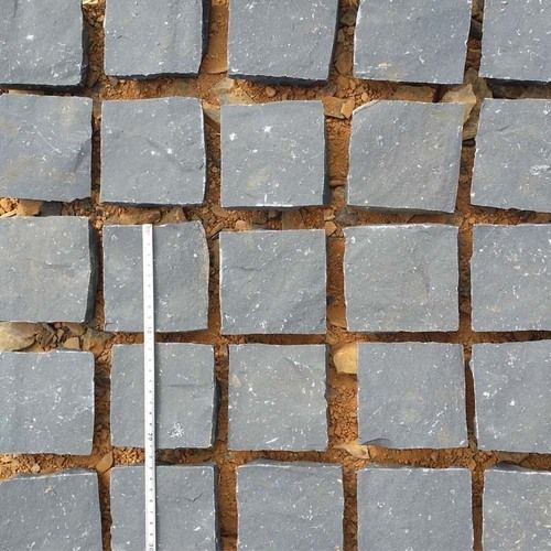 Natural Split Black Basalt Cobble Stone