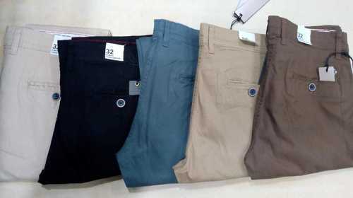 Boys Casual Wear Plain Cotton Trousers