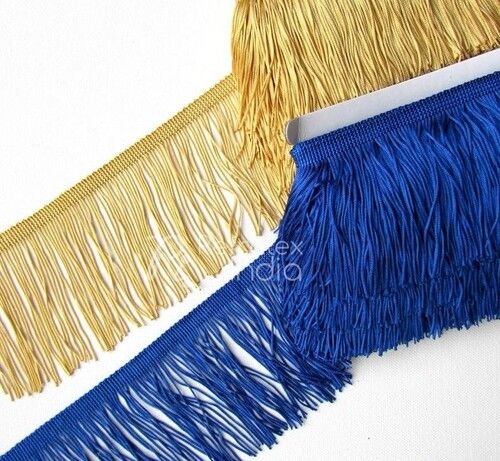 Customize Weight And Rayon Fabric Brush Fringe