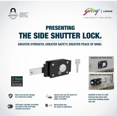 Godrej Side Shutter Lock Application: Channels