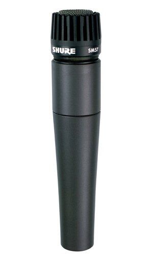 Black Shure Sm57 Dynamic Microphone