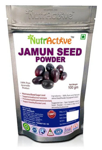 A Grade 100% Pure Jamun Seed Powder, 100 Gm
