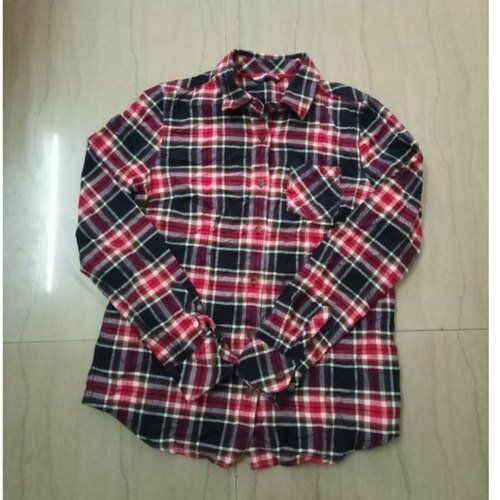 Mens Full Sleeve Check Pattern Casual Cotton Shirt