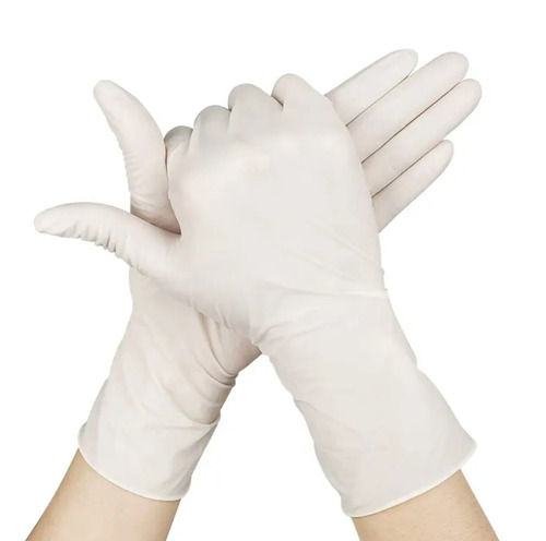 Natural Non Sterile Powdered Mid Forearm Latex Examination Gloves