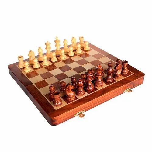 Rectangular Shape Wooden Chess Board For Indoor Playing