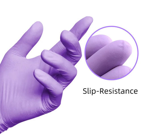 Natural Slip Resistance Medical Examination Gloves