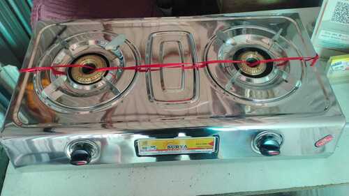 Stainless Steel Two Burner Kitchen Gas Stove