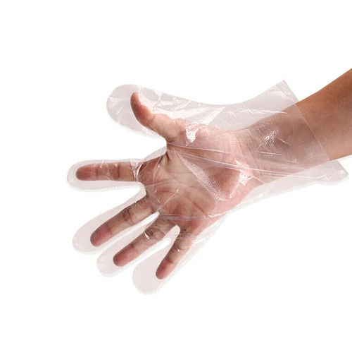 Unisex Transparent Plain Pe Disposable Gloves Compression Ratio: 5.5