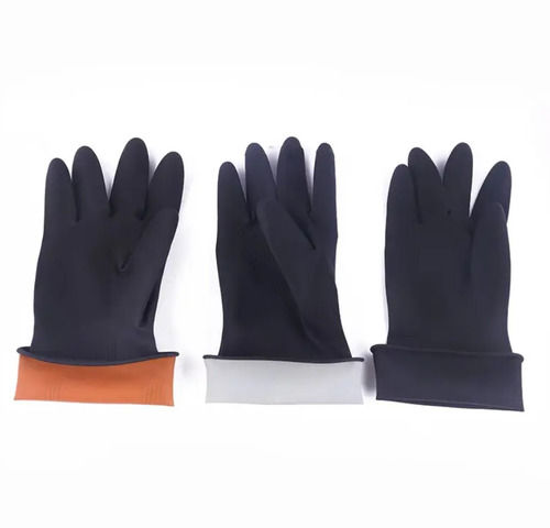 Leather Full Finger Black Industrial Gloves