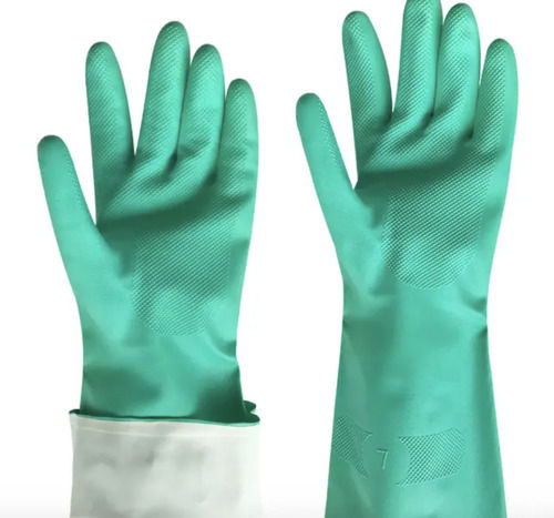 Natural Full Finger Style Nitrile Gloves For Industrial Uses