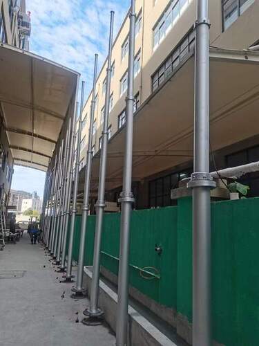 प्रकाश और कैमरे के लिए हॉट सेल 3 से 10 मीटर न्यूमेटिक टेलीस्कोपिक मास्ट