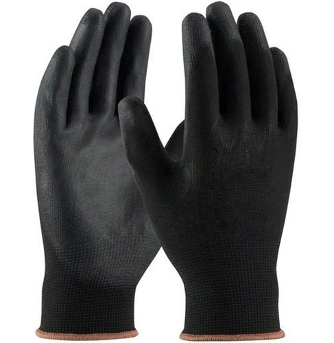 Plain Black Color Gloves for Industrial Uses