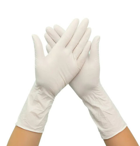 Plain White Color Multipurpose Veterinary Gloves