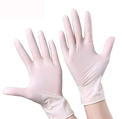 Natural Plain White Color Powder Free Latex Surgical Glove