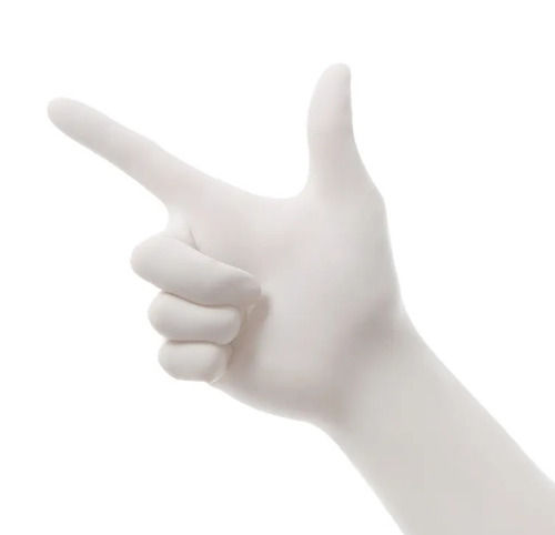 Natural Plain White Latex Surgical Glove