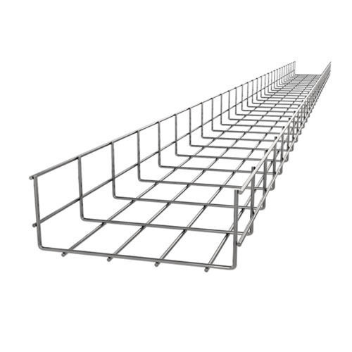 Semi-Automatic Polished Finish Stainless Steel Rectangular Wire Mesh Cable Tray For Industrial