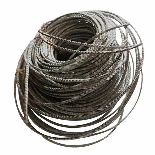 Metallic Stainless Steel Fiber Main Core Wire Rope at Best Price in ...