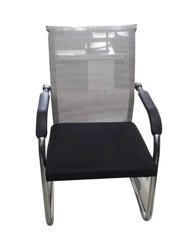 Black Stainless Steel High Back Visitor Mesh Chair