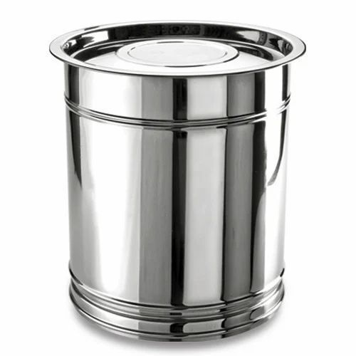 20kg Silver Stainless Steel Flour Container For Kitchen