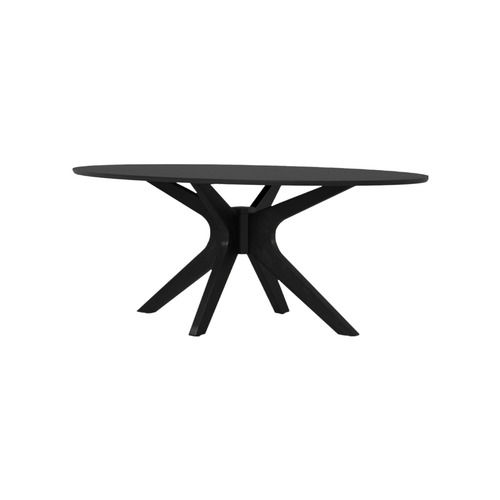 Long Oval Black Bryce Coffee Table