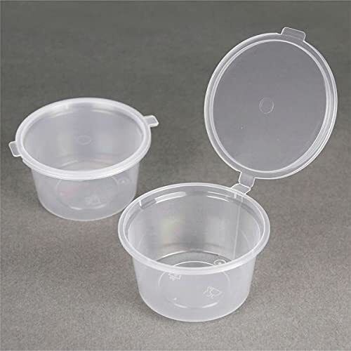 Plastic Papad Box Food Storage Containers Round Clip Lock Lid Airtight Box  Cake