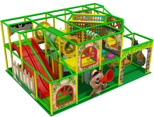 Floor Mounted Heavy-Duty Color Coated Indoor Play Equipment for Kids