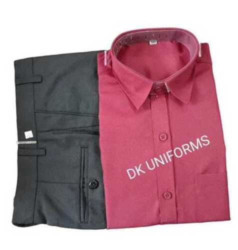 Men Plain Cotton Corporate Office Uniform