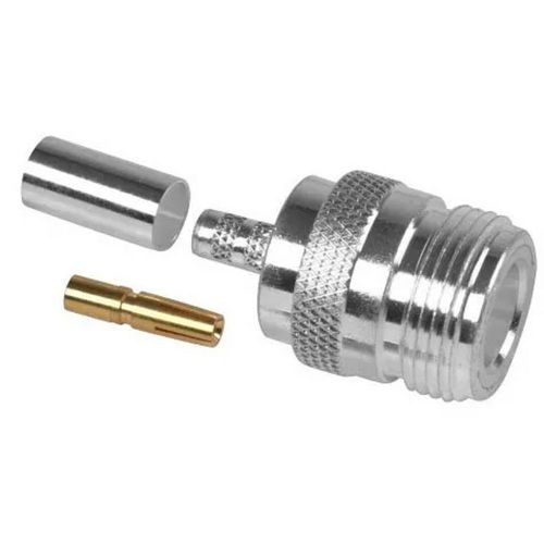 N Female Crimp Connector For Lmr100 Cable  Contact Resistance: Yes Ohm-Meter  (Î©âM)