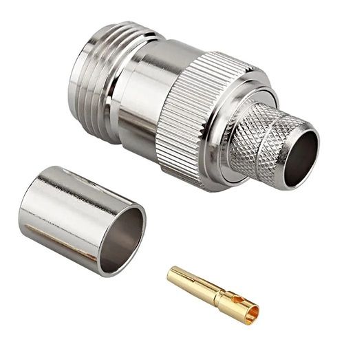 N Female Crimp Connector for LMR400 Coaxial Cable